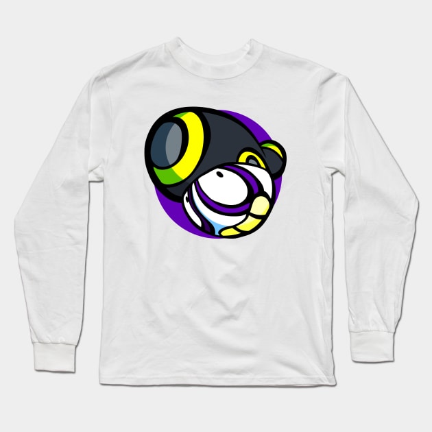 Pan-Pizza's Head Long Sleeve T-Shirt by RebelTaxi